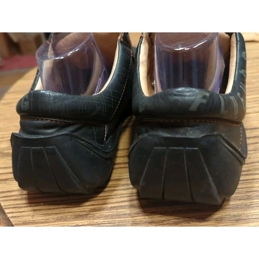Vintage John Fluevog Men's Black Square Toe Leather Shoe Size 11 **NEEDS LACES*